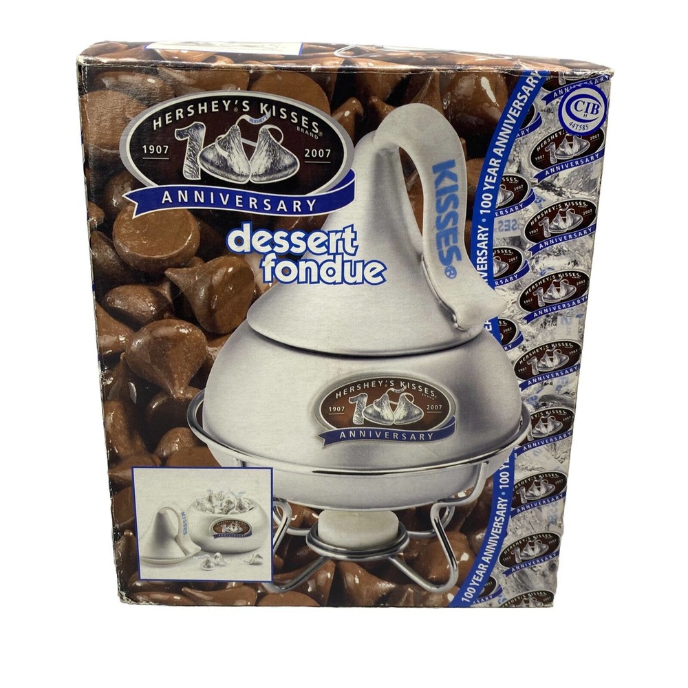 Hershey's Kisses 100th Anniversary Dessert Fondue Limited Edition Silver 2007‎